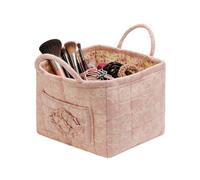 Cesto Portaoggetti Floreale, Borsa Organizzatrice Pieghevole Floreale, Cesto portaoggetti multifunzionale, per casa, camera da , stanza, picnic, ufficio, viaggio, auto, pannolini, vestiti, trucco, lib