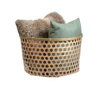 Cesto Portaoggetti In Bambù Intrecciato 41x24,5x41cm