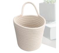 Cesto Portaoggetti In Corda Di Cotone Cestino a Parete, Contenitore Cucina, | Contenitore A Parete per Conservare Frutta, Verdura, Patate, Cipolle, Portafoglio, Occhiali da Sole e Piccoli O