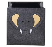 Cesto Portaoggetti in Feltro a Forma di Elefante per Nursery | Design Semplice e Carino, Uso Multiuso per Giocattoli e Indumenti, Adatto a Scaffale Cubo