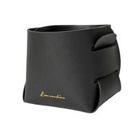 Cesto portaoggetti in pelle | Organizer per cestini decorativi in PU - Cestino pieghevole Catchall, vassoio rettangolare Organizer Box Home Decor per bagno, soggiorno, camera da
