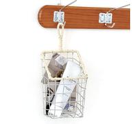 Cesto Portaoggetti In Tessuto Appeso A Parete/cestino Portaoggetti For Snack, Frutta E Articoli Vari/cestino Portaoggetti Sospeso For La Casa(20cm)