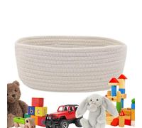 Cesto portaoggetti in tessuto - cestino in corda intrecciata - bidoni per la cameretta dei bambini per scaffali ad angolo libreria, dispensa, ufficio, scrivania, bancone d'ingresso, camera da