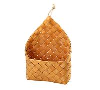 Cesto Portaoggetti Intrecciato Appeso, Cesto Di Fiori In Rattan Di Vimini Fatto A Mano, Appendiabiti Per Vasi Di Fiori Cesto Per La Spesa Decorativo Da Parete Utilizzato Per La Conservazione(30 cm)