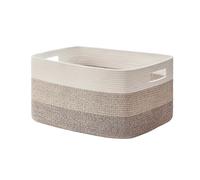 Cesto Portaoggetti Intrecciato Extra , Cesto In Corda di Cotone per Soggior5131