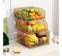 Cesto portaoggetti per frutta Portaoggetti per verdure a più livelli per