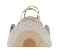 ＡＷＨＡＯ Cesto Portaoggetti per Pannolini in Tessuto per Borsetta per Pannolini per Bambini, Bianco Giallo Arancione, Taglia unica