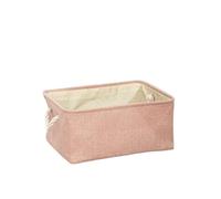 Cesto portaoggetti pieghevole, contenitore for biancheria, in tessuto, for armadio, ufficio, camera da letto, giocattoli for bambini, cesto for la, scatola for articoli vari(Pink,36x26x16cm-M)