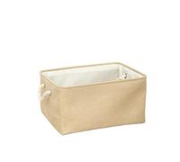 Cesto portaoggetti pieghevole, contenitore for biancheria, in tessuto, for armadio, ufficio, camera da letto, giocattoli for bambini, cesto for la, scatola for articoli vari(Beige,36x26x16cm-M)