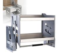 Cesto portaoggetti retrattile per armadietti, capacità 30 kg, 66 x 30 x 52 cm, ideale per mobili da cucina, bar e caffetterie, soluzione salvaspazio