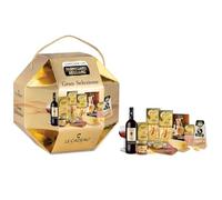 Cesto Regalo Gourmet “Gran Selezione”, Vino Sangiovese, Salame, Pasta, Salse e Specialità Italiane - Le Cadeau - Idea Regalo Natale Elegante Made in Italy per Parmiggiano