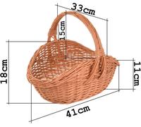 Cesto Regalo In Vimini Con Manico Intrecciato Naturale Cesto Regali E Pasqua