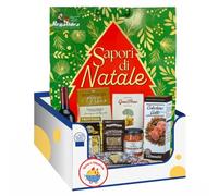 Cesto Regalo Sapori di Natale - Confezione Natalizia 8 Pezzi con Specialità Italiane - Pezzi (1)