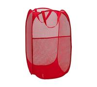 Cesto Rete Portagiochi Biancheria Pieghevole Leggero Pratico Resistente Rete Traspirante Borsa Organizer Giocattoli Panni Pratico Efficente