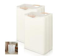 Cesto Ropa Sucia, 2 Piezas Bolsa Ropa Sucia, 40 × 30 × 59 cm Cesta Ropa, Laundry Basket, Cesta de Ropa Plegable, Cestas para Guardar la Ropa con Asa, para Dormitorio y Baño