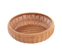 Cesto rotondo intrecciato a mano, espositore per alimenti, cucina, verdure