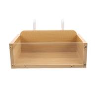 Cesto Sospeso da Comodino per Culla, senza Foratura, Acrilico MDF | Organizzatore Ganci a U e Scomparti Separati, Layout Salvaspazio per Camera e Dormitorio