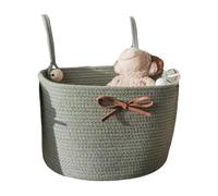 Cesto Stoccaggio Del Letto Per Bambini Design Intrecciato In Corda Cotone Naturale Per Pannolini Accessori Organizzazione La Scuola Materna Easy Hanging Durabilità Cesto Asilo Nido Corda