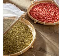 Cesto tessuto a mano naturale con copertura a rete perfetto per uso domestico ed