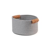 H&h cesto tondo grigio cm 26x15h