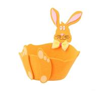 Cesto Uova in Feltro per Dolci e Biscotti Cesto Uova in Feltro(orange) | Design festivo coniglio, per ideale per decorazioni pasquali, aggiunge allegria alla tavola