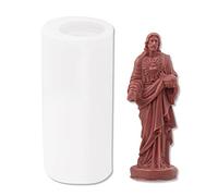 Cestony Stampi in silicone 3D per candele Gesù per realizzare candele, statue in resina di gesso e decorazioni per la casa