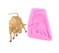 Cestony Stampi in silicone a forma di toro per torte fai da te fondente biscotti biscotti sapone zucchero budino cioccolato caramelle dure dessert candela decorazione