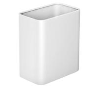 Cesun Piccolo cestino da bagno da 2,1 galloni, moderno cestino per rifiuti in metallo, cestino per rifiuti da ufficio, cestino in acciaio inox bianco per camera da letto, ufficio, WC, camper, vicino