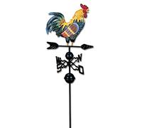 CESUO Segnavento nel Metallo con Ornamento Gallo Segnavento Vano per Tetto Banderuola per Tetto Gallo Banderuola