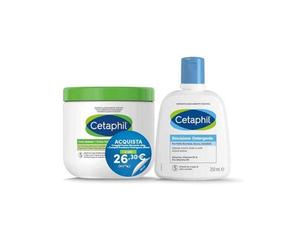 Cetaphil Bipack Crema Idratante 450 g e Emulsione Detergente 250 Ml