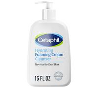Cetaphil Cream to Foam Face Wash, Hydrating Foaming Cream Cleanser, 16 oz, For Normal To Dry, Sensitive Skin, with Soothing Prebiotic Aloe, Hypoallergenic, Fragrance Free