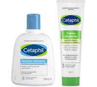 Cetaphil Emulsione Detergente Viso e Corpo, Senza Profumo, Formato 250ml + Crema