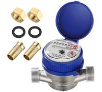 Cetfuro 1 Pz Contatore 'Acqua In per Uso Domestico e Giardino Contatore 'Acqua In Plastica