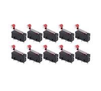 Cetfuro 10pcs Micro-Roller Lever Arm Apri Chiudi Finecorsa Kw12-3 Pcb Microinterruttore