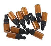 Cetfuro 10PZ 3Ml Bottiglie Vuote Di Contagocce In Vetro Con Pipetta Per Olio