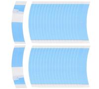 Cetfuro 36 Pezzi Parrucche Nastro nel Pizzo Doppio lato Capelli Blu leggero Quarto Parrucca nel Pizzo Impermeabile Super Styling Pezzo di Estensione Dei Capelli