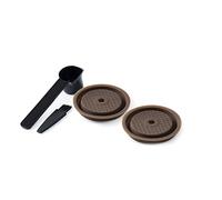 Cetfuro Tappo Riutilizzabile da 2 Pezzi per Capsule Vertuo e VertuoLine Silicone Ricaricabile e Compatibile