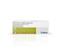 Cetirizina MYLAN 10mg (equivalente Zirtec) 7 Compresse Rivestite