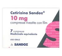 Cetirizina Sandoz 10 mg - 7 Compresse rivestite