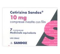 CETIRIZINA SAND*7CPR RIV 10MG