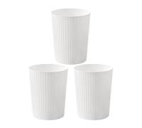 Cetomo 7.2L*3 Set, Cestino della spazzatura, Cestino della spazzatura, Cestino della carta, Cestino della spazzatura per bagni, cucine, uffici domestici, dormitori bianco