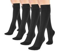 CETTE PACK 2/4 PAIA - Gambaletti Opachi Termici con Interno Felpato, Gambaletti invernali | 300 DEN | Nero | Taglia unica (4 X Nero, Taglia Unica)