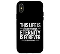 Cette vie est temporaire, l'éternité est éternelle Custodia per iPhone X/XS
