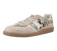 CETTI - Scarpa casual in pelle, brillante, stampa animale, cordino elastico, suola in gomma, per: donna, Champagne, 37 EU