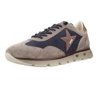 CETTI - Scarpa casual in pelle e tessuto, sportiva casual con coulisse elastica, suola alta in gomma, per: uomo, Navy, 45 EU