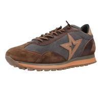 CETTI - Scarpa sportiva in pelle e rete, casual, sportiva con coulisse elastica, suola in gomma, per: uomo, Ossido, 42 EU