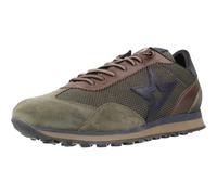CETTI - Scarpa sportiva in pelle e rete, casual, sportiva con coulisse elastica, suola in gomma, per: uomo, Kombat, 41 EU