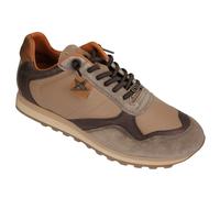 Cetti Scarpe Da Uomo In Pelle Sneaker C848 Taupe Marrone Ante Napa