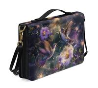 Ceudet A A A Rose Flowers Print Bible Case per donne Bibbia Cover Tote Bag con manico superiore e cinghie, custodia per il trasporto Bibbia per Chiesa grande libro con cerniera protezione Bibbia,