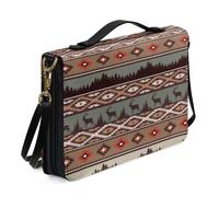 Ceudet AParrot - Borsa per la Bibbia per donne e ragazze, in pelle PU, leggera, con tracolla e manico, segnalibro, borsa da chiesa, Graziosa ape., L